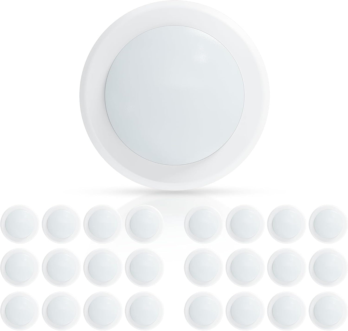Luz LED disco 6pulg empotrado techo 16.5W 1000lm blanco brillante