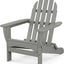 Silla plegable Adirondack gris pizarra
