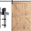 Kit herrajes puerta granero riel deslizante silencioso 72"