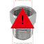 Conector adaptador manguera bidé 7/8 a 1/2