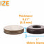 Deslizadores muebles tornillo PTFE 20 pzas marrón