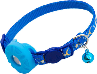 Collar gato con soporte Airtag campana rastreador