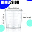 300 Vasos Plástico 2oz Medidores Transparentes para Resina