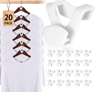 Perchas ahorradoras espacio pack 20 ganchos armario