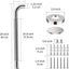2 Manijas antiderrap regadera 24" acero inox