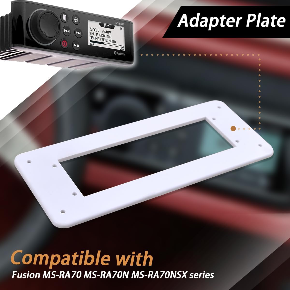 Placa adaptadora Fusion MS-RA70 Serie Blanco