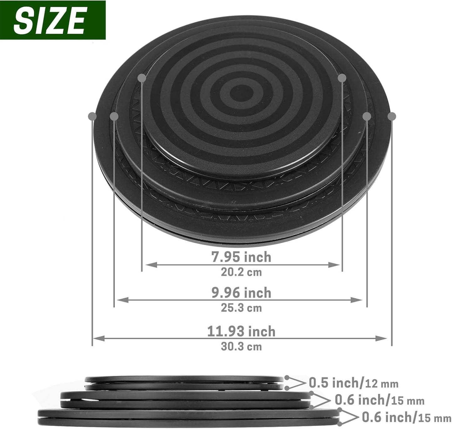 Plataforma giratoria para bonsái 8pulg soporte jardín