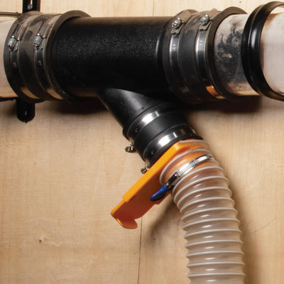 Manguito flexible control polvo 2.5pulg acero con abrazaderas