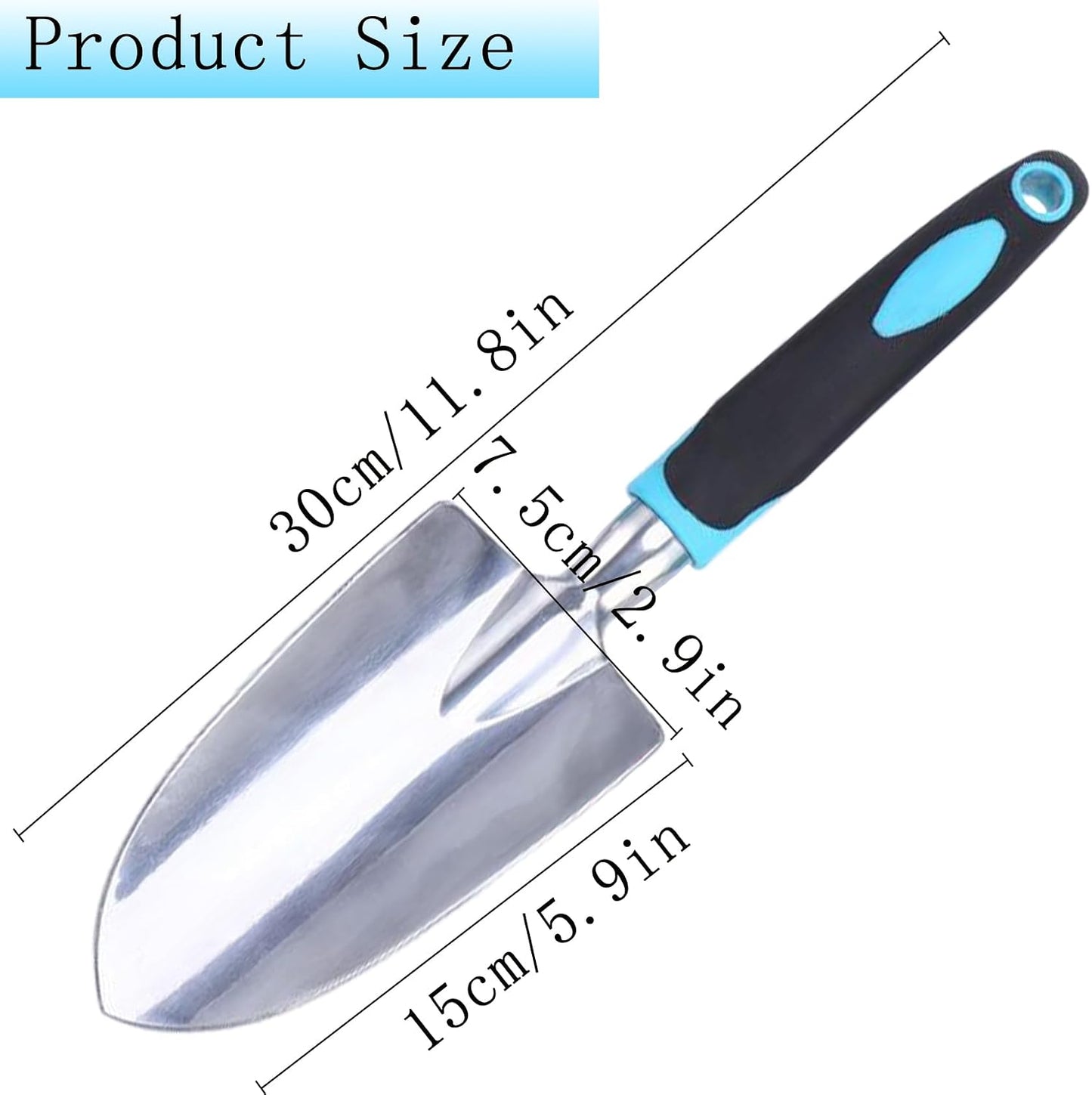 Pala jardín mano resistente mango ergonómico