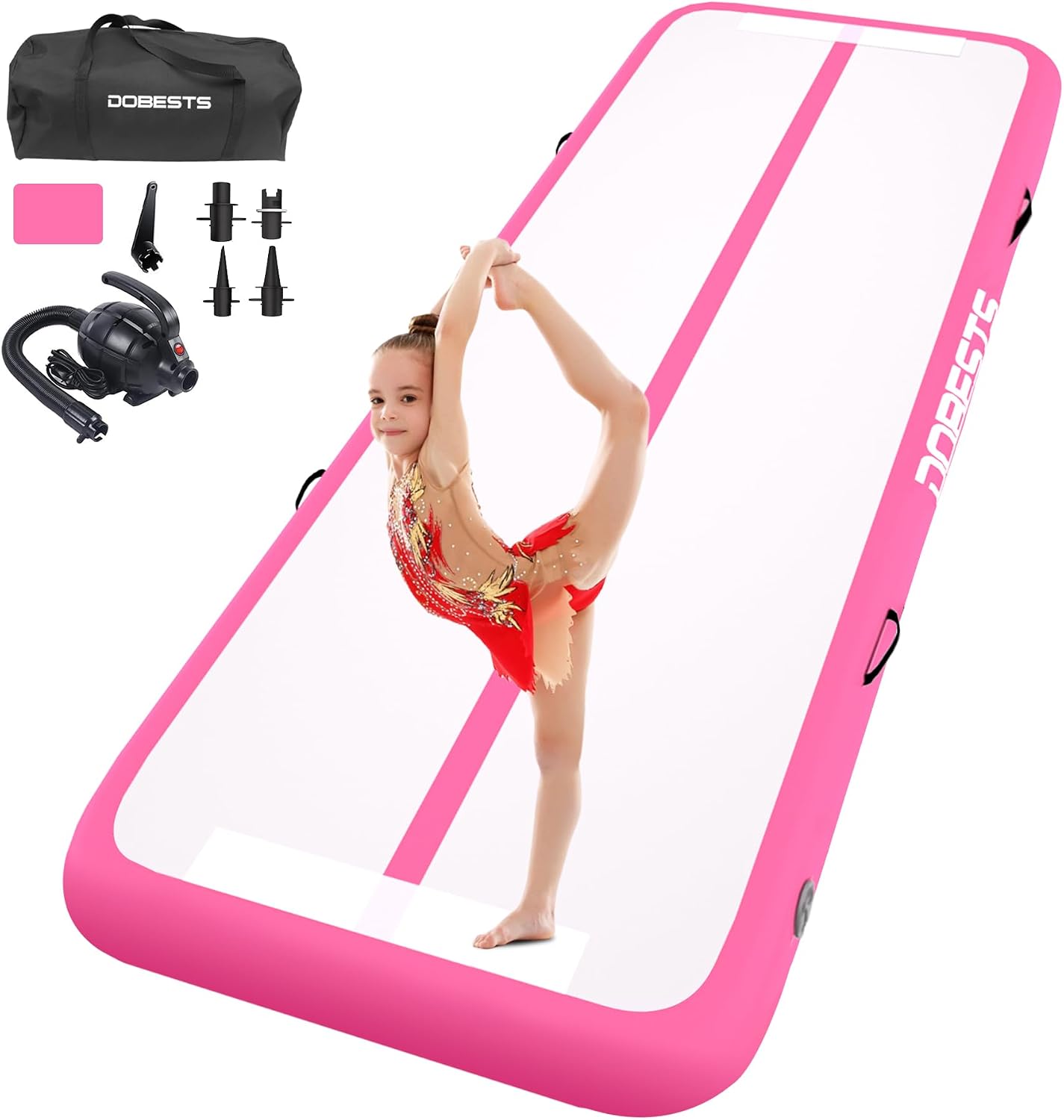 Colchoneta gimnasia inflable 6.6-20ft para yoga y