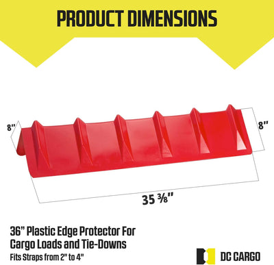 Protectores de borde 8x8x36pulg set 4 para plataformas
