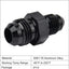 Adaptador recto negro 2 Pzas AN4 Macho