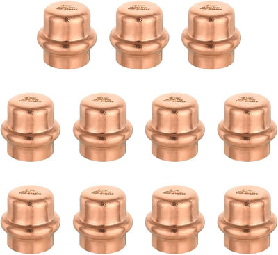 10 Pzas Tapa Final de Cobre 1/2" para Tubo LBP