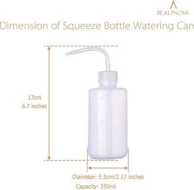 Botella exprimible plástico 8oz para regar suculentas