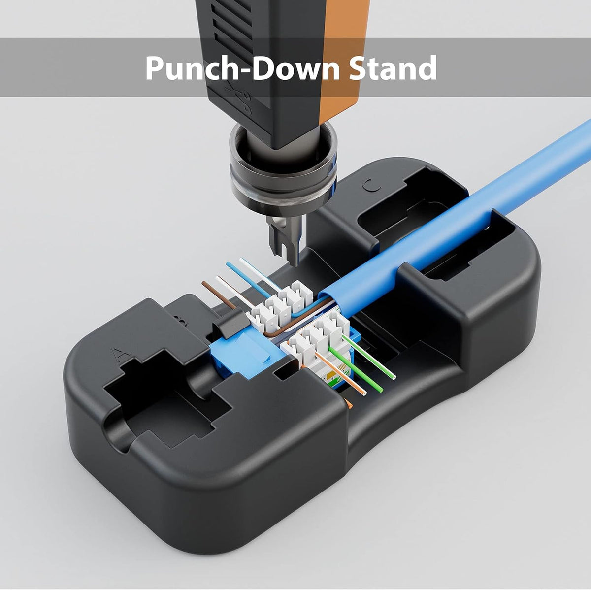 Conector Keystone Cat6 10 Gbps paquete 50 azul