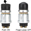 4 Interruptores Botón 12V/24V 50A Impermeable Auto Negro