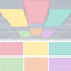 6 Pzas Cubiertas Luz Fluorescente Magnéticas 4x2pulg Pastel
