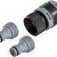 Set 3 Pzas Conectores Rapidos Negro Gris