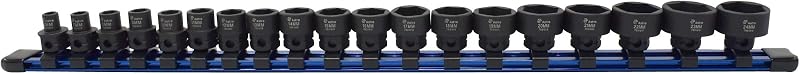 Set 19 Pzas Llaves Vaso Impacto Nano 3/8"