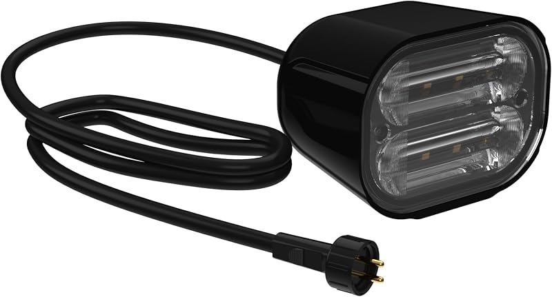 Luz LED subacuática 8W blanca cálida para estanques