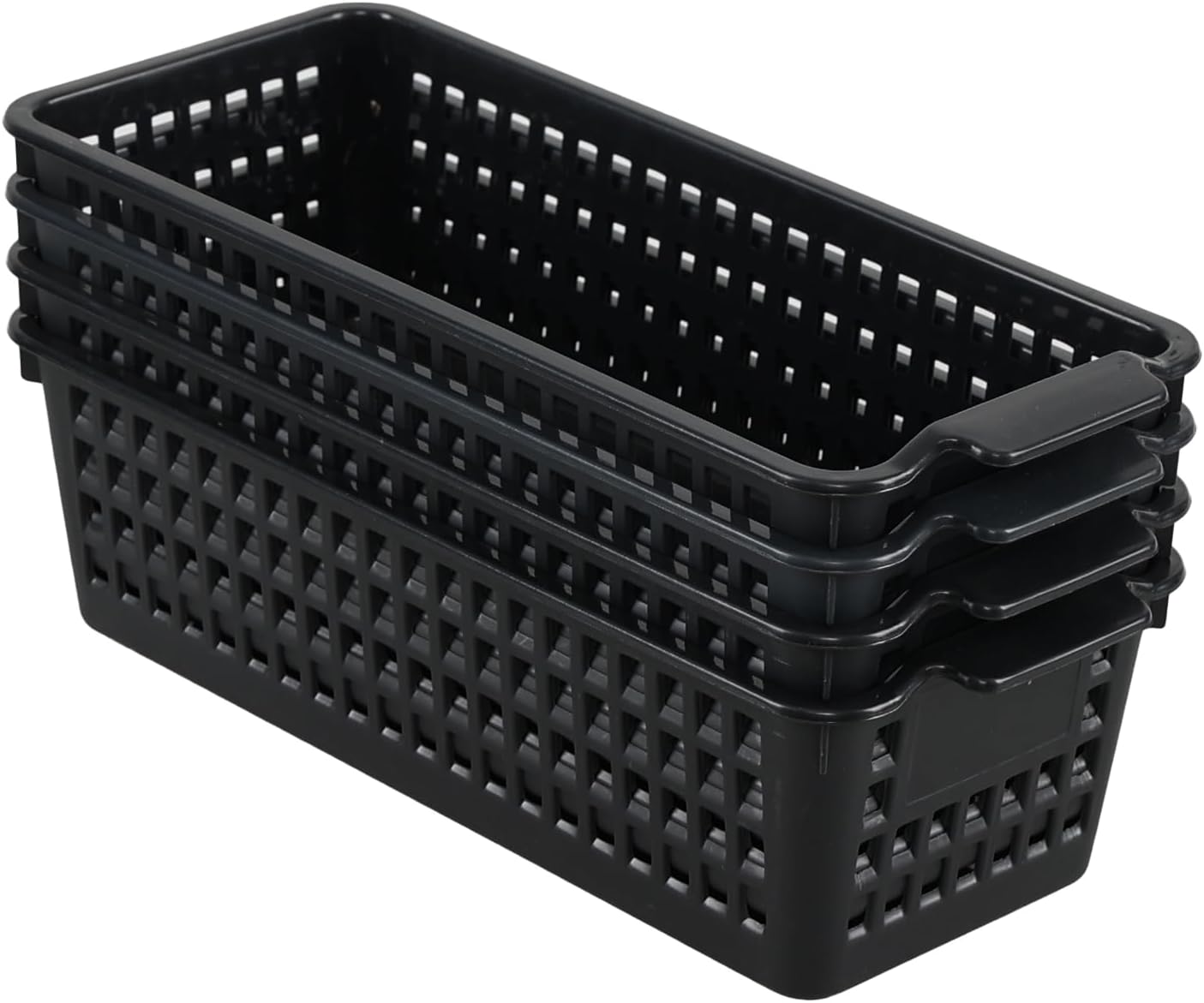 Cesta plástico pack 4 para cajones escritorio