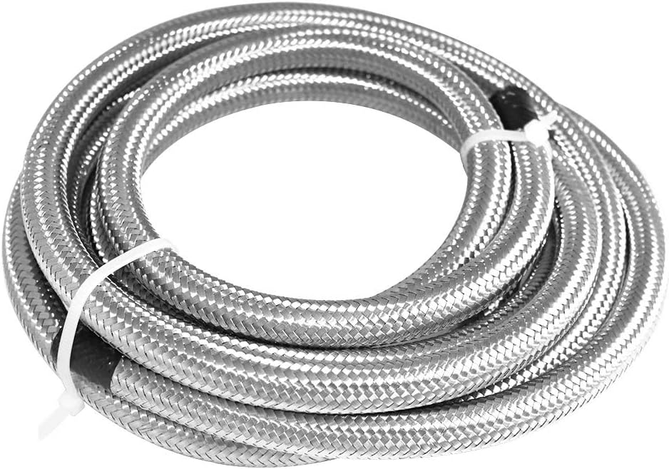 Manguera combustible acero inox 6AN 12ft 6 pzas comp