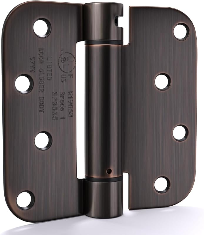 6 Bisagras Puerta 4" Bronce Cierre Suave Autoajustable