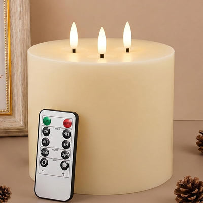 Velas LED cera real con control remoto