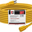 Cable extensión resistente exterior 30ft 12/3 SJTW amarillo