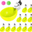 Bebedero para aves de corral amarillo kit 12 pzas