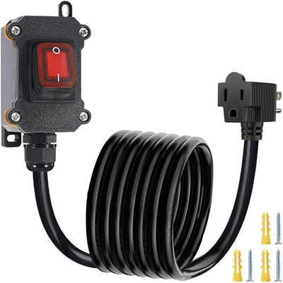 Interruptor en línea 10pulg 14awg 20A-125V con botón