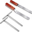 Kit esparcidor crepé espátula acero mango madera 7x5pulg