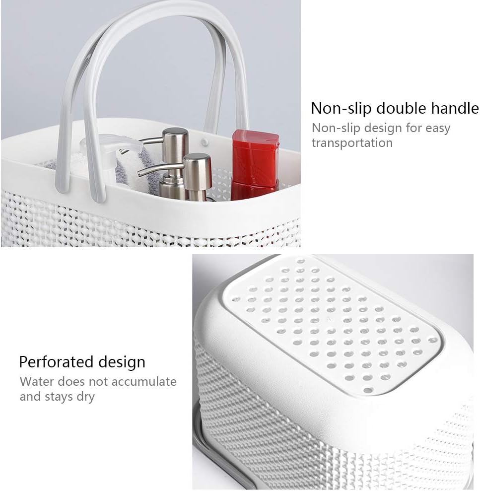 Cesta plástico asa organiz. ducha baño cocina set 3