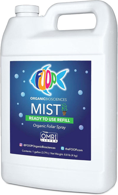 Spray foliar orgánico con estiércol de pescado aroma menta
