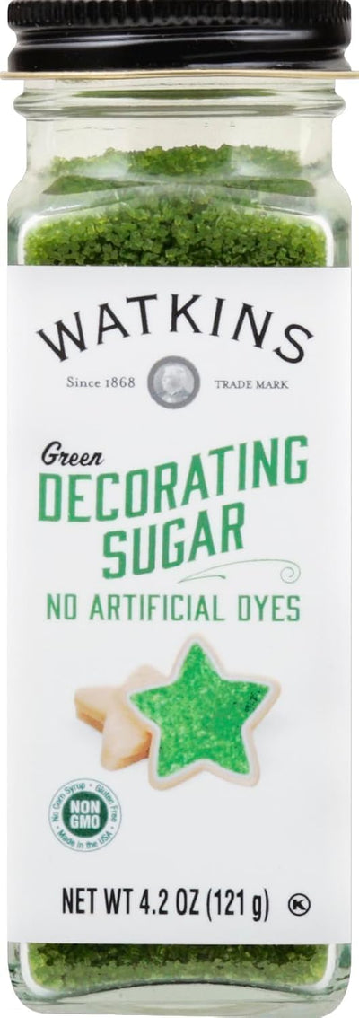 Azúcar verde decorativo sin tintes 4.2oz pack 1