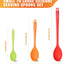 Set 3 Cucharas Silicón 7.9-14.2pulg Antiadherentes Rojo