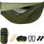 Hamaca camping con mosquitero sombrilla cuerda cresta