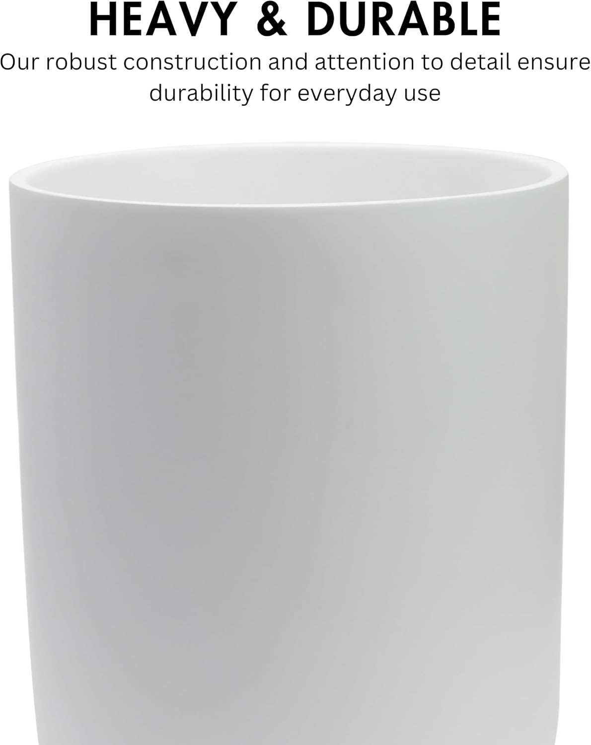 Cubo basura redondo 2gal blanco mate mini