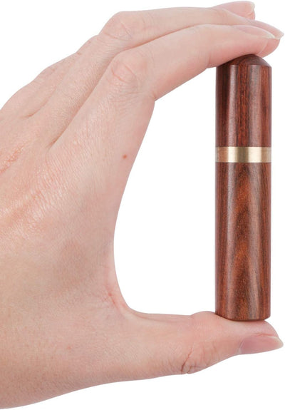 Estuche aguja madera 2 pzas para costura bordado manualidades