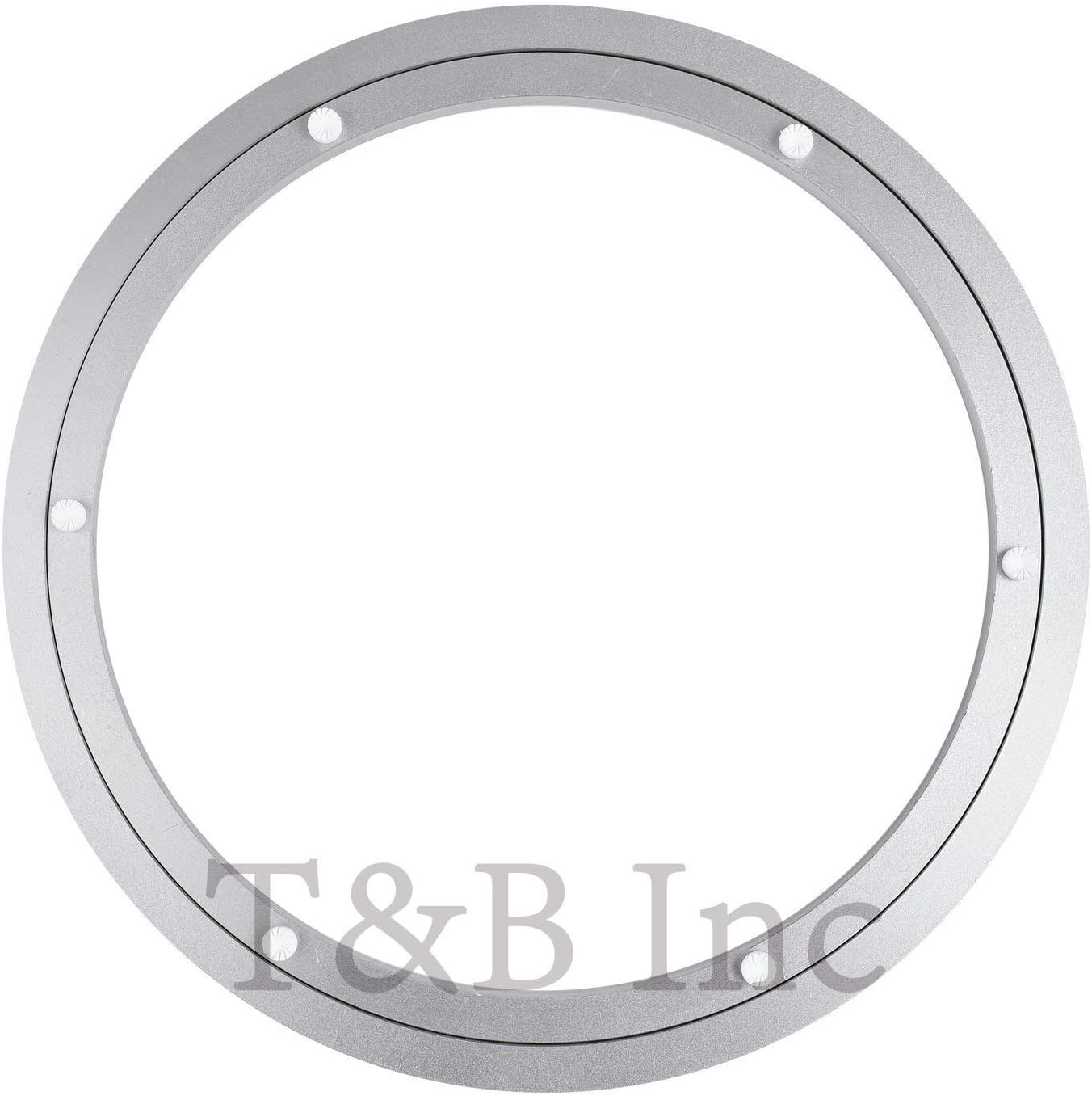 Placa giratoria aluminio 14" plateado mesa comedor