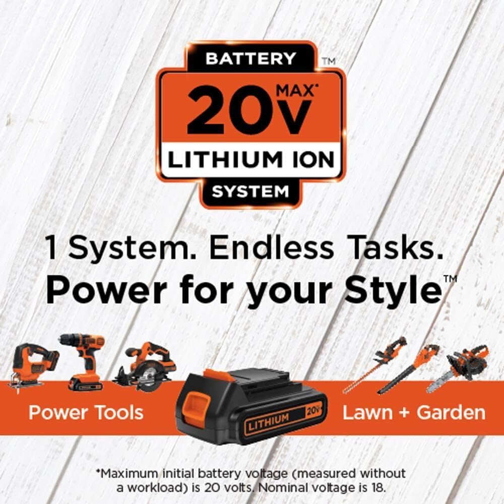 Destornillador Black & Decker 20 V MAX con batería litio