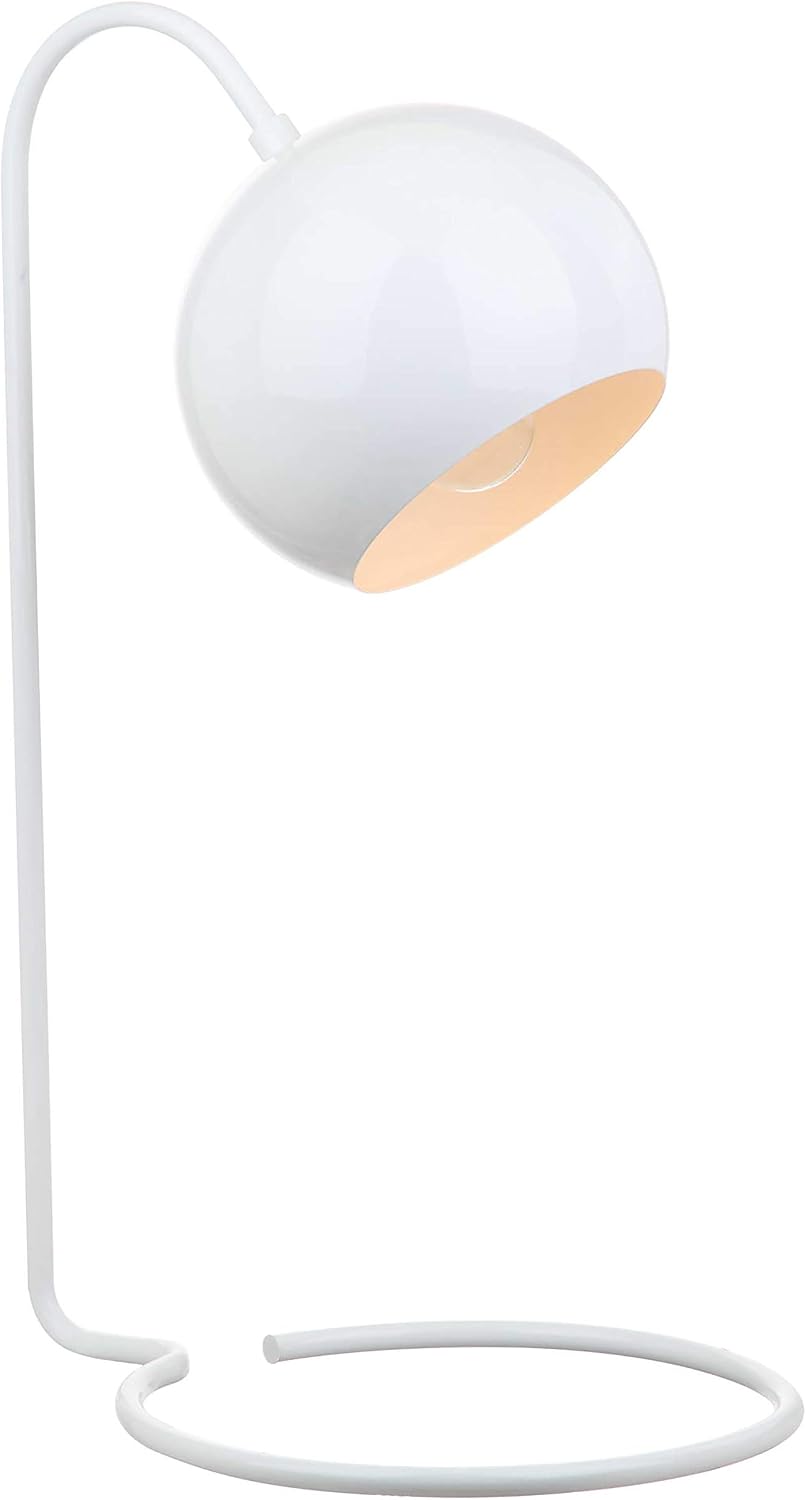 Lámpara mesa blanca 22pulg para dormitorio oficina con LED