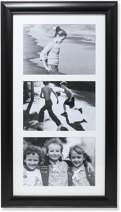 Marco collage 3 aperturas negro 5x7pulg