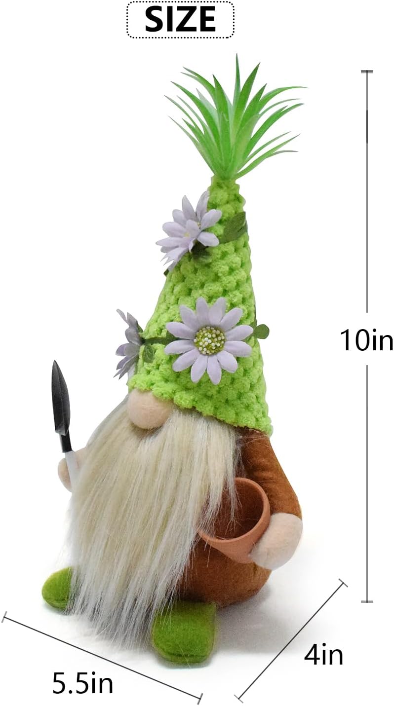 Gnomo suculento felpa Tomte maceta elfo enano decoración