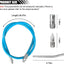 Manguera engrase 39pulg flexible kit 8 accesorios