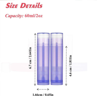 50 Botellas Plástico Recargables 0.18oz Vacías Sin BPA