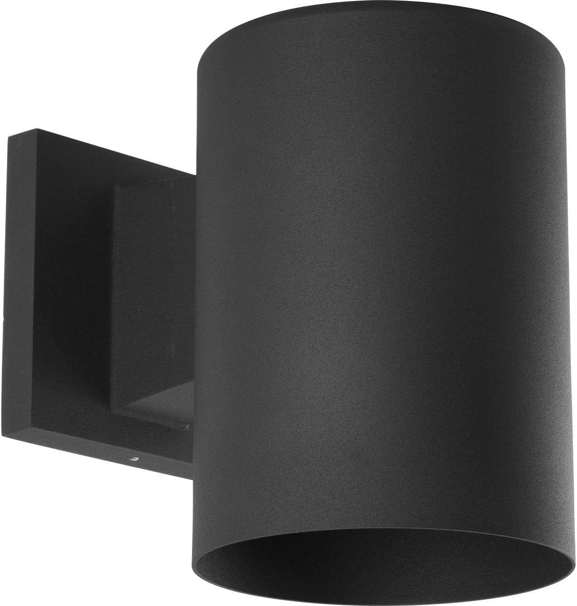 Aplique LED cilíndrico 5pulg aluminio negro exterior