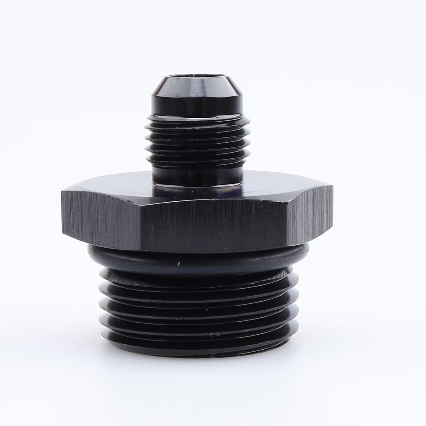 Adaptador montaje aluminio negro -6 a -12 AN
