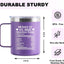 Taza acero inox aislada vacío 12oz para madre novia morado