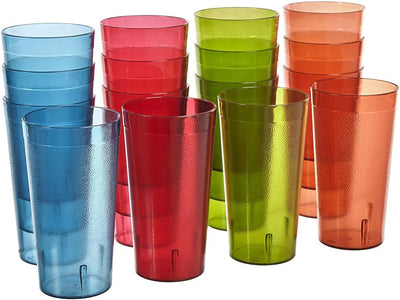 Vasos 20oz resistente 16 Pzas Multicolor NTE